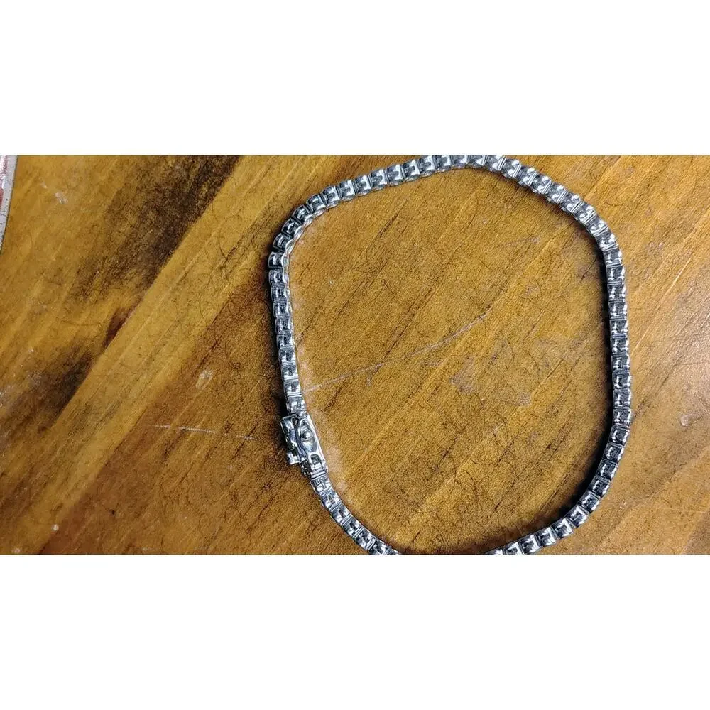 Lot Of 3 Pieces Jewelry Sterling Bracelet, Sterling Ring,Marked M Brooch - Picture 11 of 12